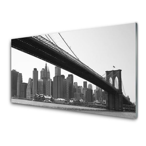 Slika na akrilnem steklu Bridge mesto arhitektura
