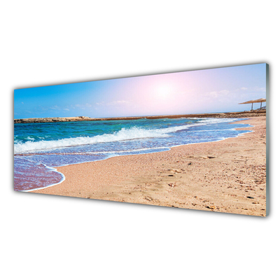 Slika na akrilnem steklu Ocean beach landscape
