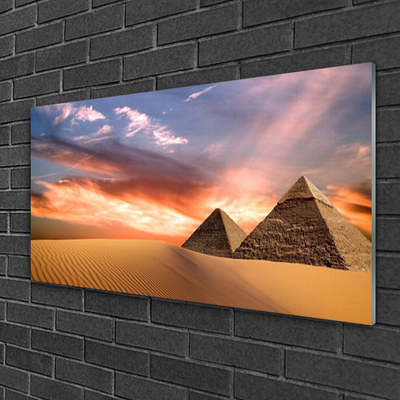 Slika na akrilnem steklu Desert piramide na wall
