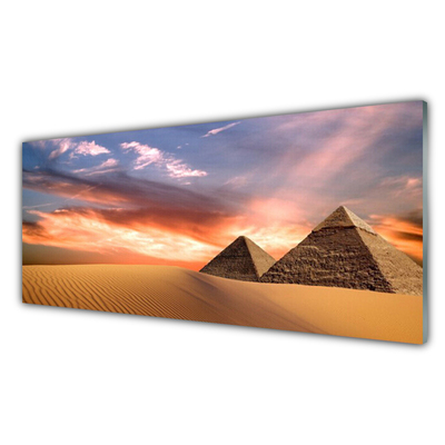 Slika na akrilnem steklu Desert piramide na wall