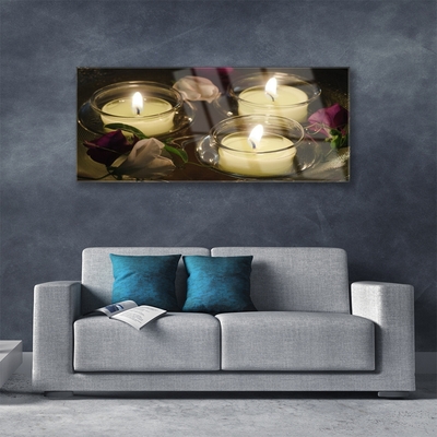 Slika na akrilnem steklu Art sveče