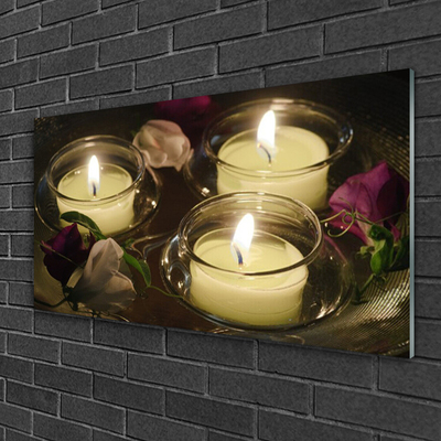 Slika na akrilnem steklu Art sveče