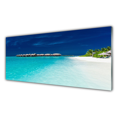 Slika na akrilnem steklu Sea beach landscape