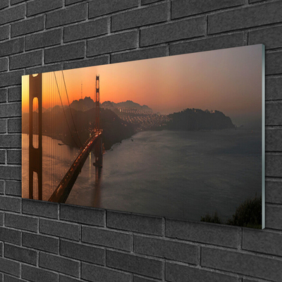 Slika na akrilnem steklu Bridge arhitektura