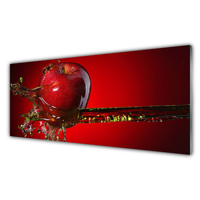 Slika na akrilnem steklu Apple vode kuhinja