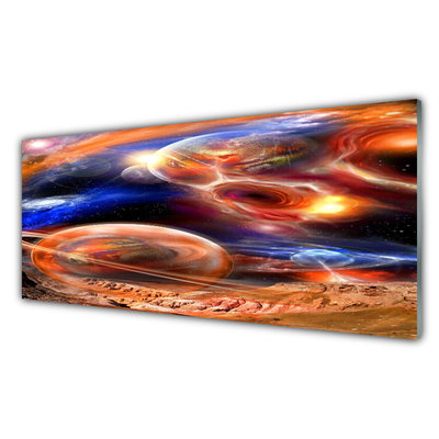 Slika na akrilnem steklu Vesolje abstrakcija