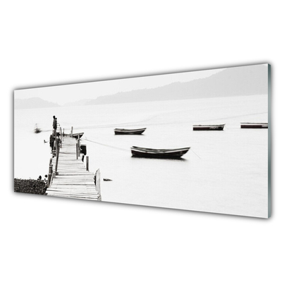 Slika na akrilnem steklu Večina čolni arhitektura