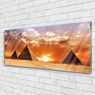Slika na akrilnem steklu Piramide arhitektura