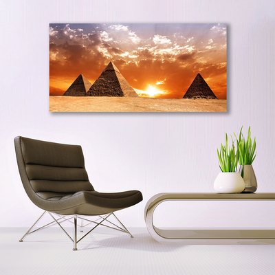 Slika na akrilnem steklu Piramide arhitektura
