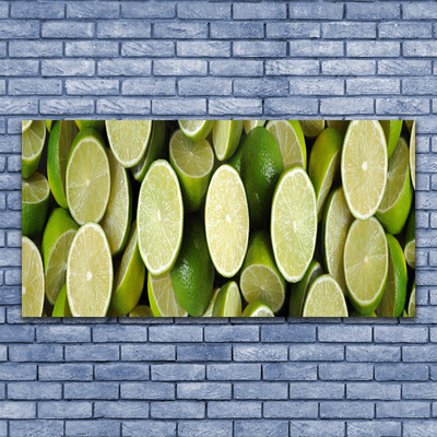 Slika na akrilnem steklu Lime hrane kuhinja