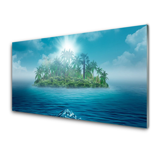 Slika na akrilnem steklu Sea island landscape