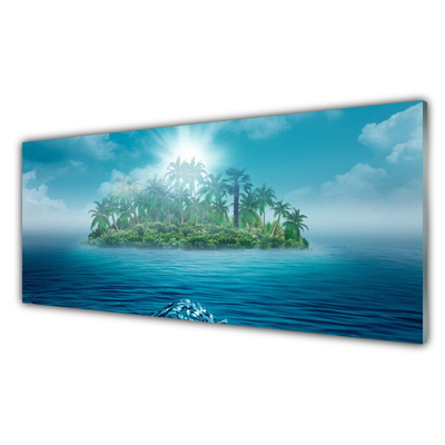 Slika na akrilnem steklu Sea island landscape