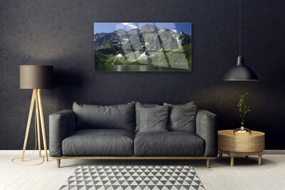 Slika na akrilnem steklu Lake forest mountain landscape