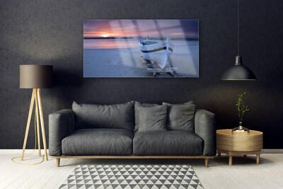 Slika na akrilnem steklu Čoln beach sun landscape