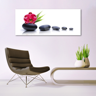 Slika na akrilnem steklu Orchid flower graphics