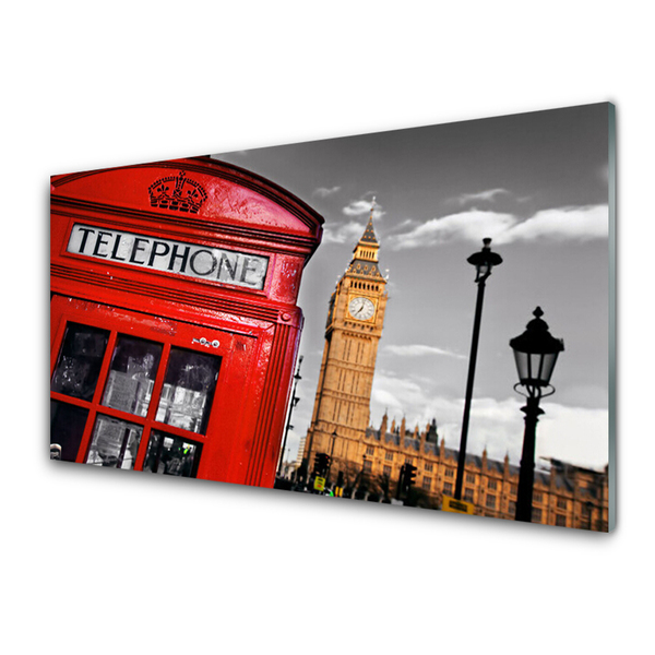 Slika na akrilnem steklu Telefonske govorilnice london
