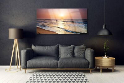 Slika na akrilnem steklu Sea beach sun landscape