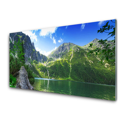 Slika na akrilnem steklu Mountain lake nature