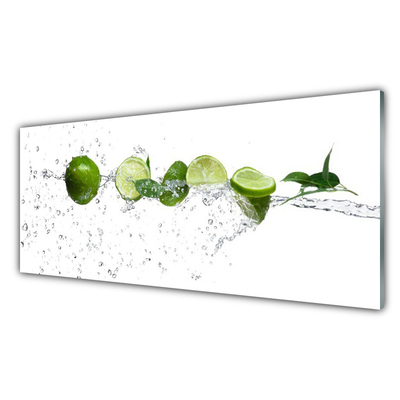 Slika na akrilnem steklu Lime vode kuhinja