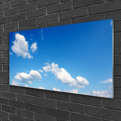 Slika na akrilnem steklu Sky oblaki landscape