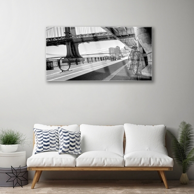 Slika na akrilnem steklu Arhitektura koles bridge