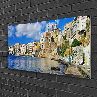 Slika na akrilnem steklu Sea mesto arhitektura
