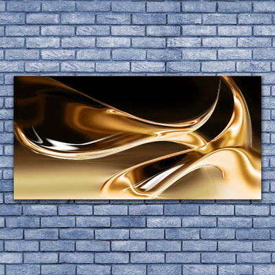Slika na akrilnem steklu Zlato abstract art art