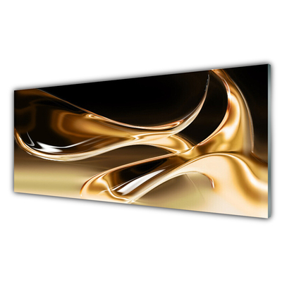 Slika na akrilnem steklu Zlato abstract art art