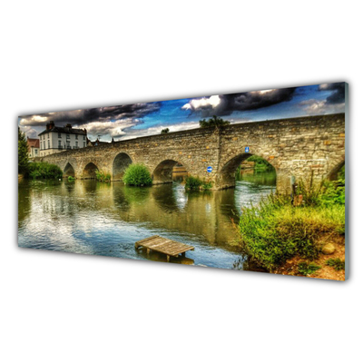 Slika na akrilnem steklu Arhitektura river bridge