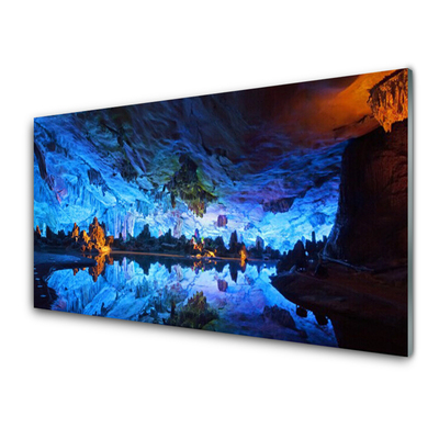 Slika na akrilnem steklu Ledenik jama svetlobe