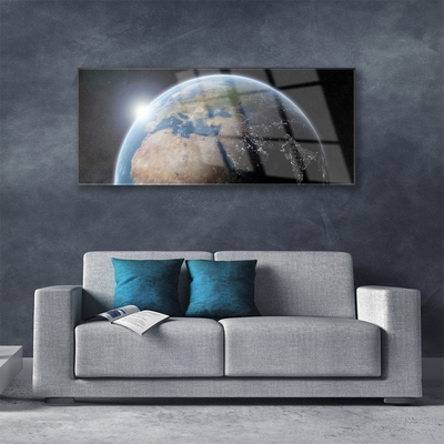 Slika na akrilnem steklu Planet zemlja universe