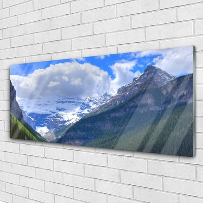 Slika na akrilnem steklu Krajine mountains