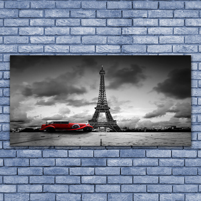 Slika na akrilnem steklu Pariz eifflov stolp poglej