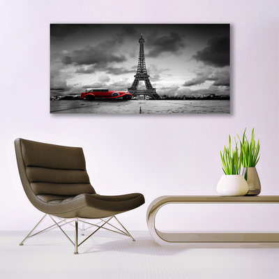 Slika na akrilnem steklu Pariz eifflov stolp poglej