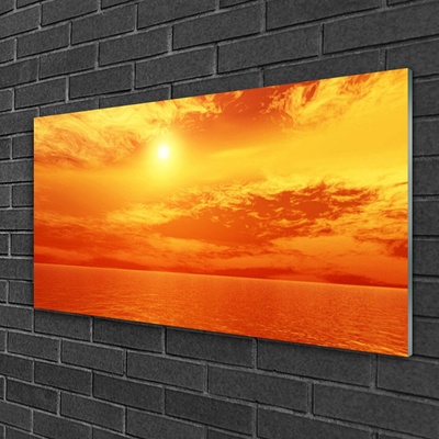 Slika na akrilnem steklu Sun sea landscape