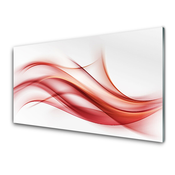 Slika na akrilnem steklu Red abstrakcija graphics