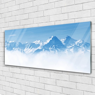 Slika na akrilnem steklu Megla mountain landscape