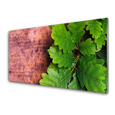 Stenska plošča za kuhinjo Oak tree listi