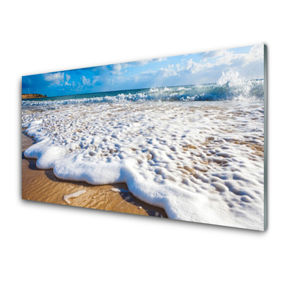 Stenska plošča za kuhinjo Plaža sea sand narava