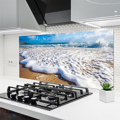 Stenska plošča za kuhinjo Plaža sea sand narava