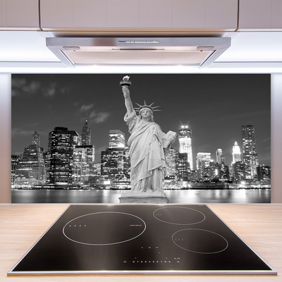 Stenska plošča za kuhinjo Kip svobode v new yorku