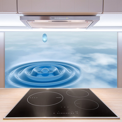 Stenska plošča za kuhinjo Voda art