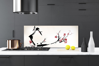 Stenska plošča za kuhinjo Abstrakcija graphics