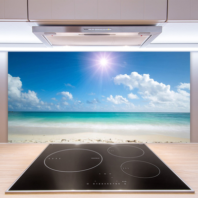 Stenska plošča za kuhinjo Sea beach sun landscape
