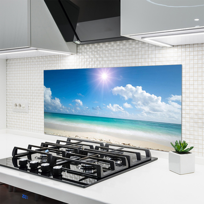 Stenska plošča za kuhinjo Sea beach sun landscape