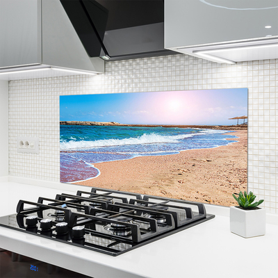 Stenska plošča za kuhinjo Ocean beach landscape