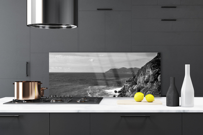 Stenska plošča za kuhinjo Sea mountain landscape