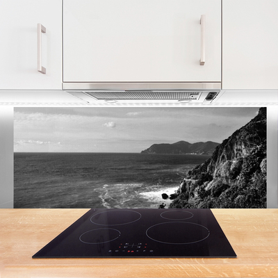 Stenska plošča za kuhinjo Sea mountain landscape