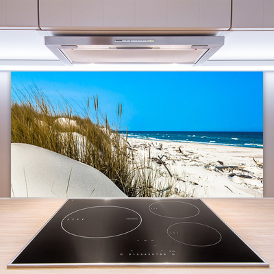 Stenska plošča za kuhinjo Plaža landscape