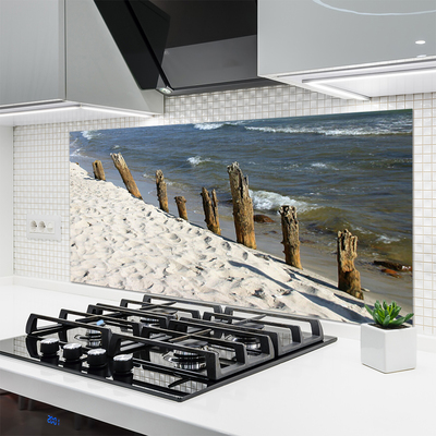 Stenska plošča za kuhinjo Plaža morje landscape